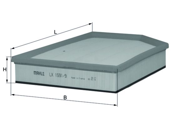 KNECHT LX 1591/9 - Luftfilter