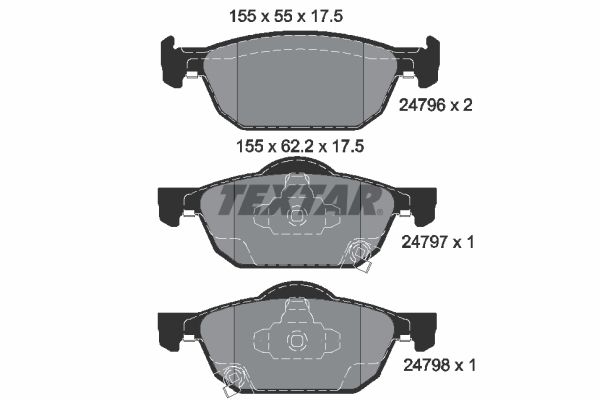 Brake Pad Set, disc brake 2479601