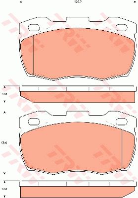 TRW DISC BRAKE PADS - TecDoc Only