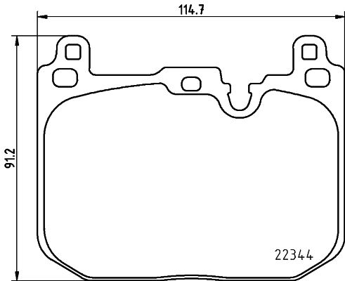 Brake Pad Set, disc brake 8DB 355 025-621