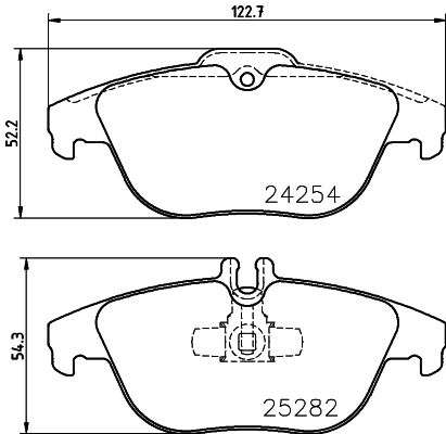 Brake Pad Set, disc brake 8DB 355 016-281