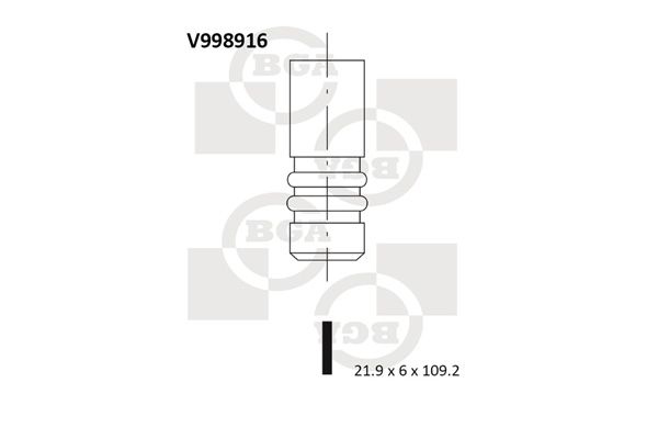 V998916 BGA Szívószelep