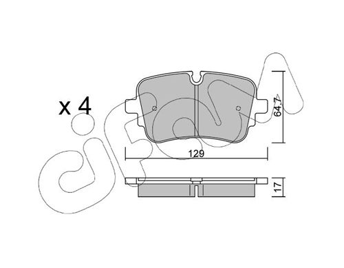 Brake Pad Set, disc brake 822-1130-1