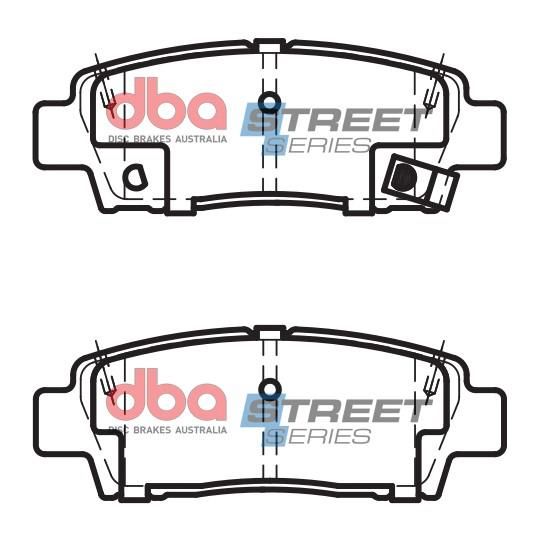 DBA SS STREET SERIES BRAKE PADS [ Toyota 1992-2006 R ] - TecDoc Only
