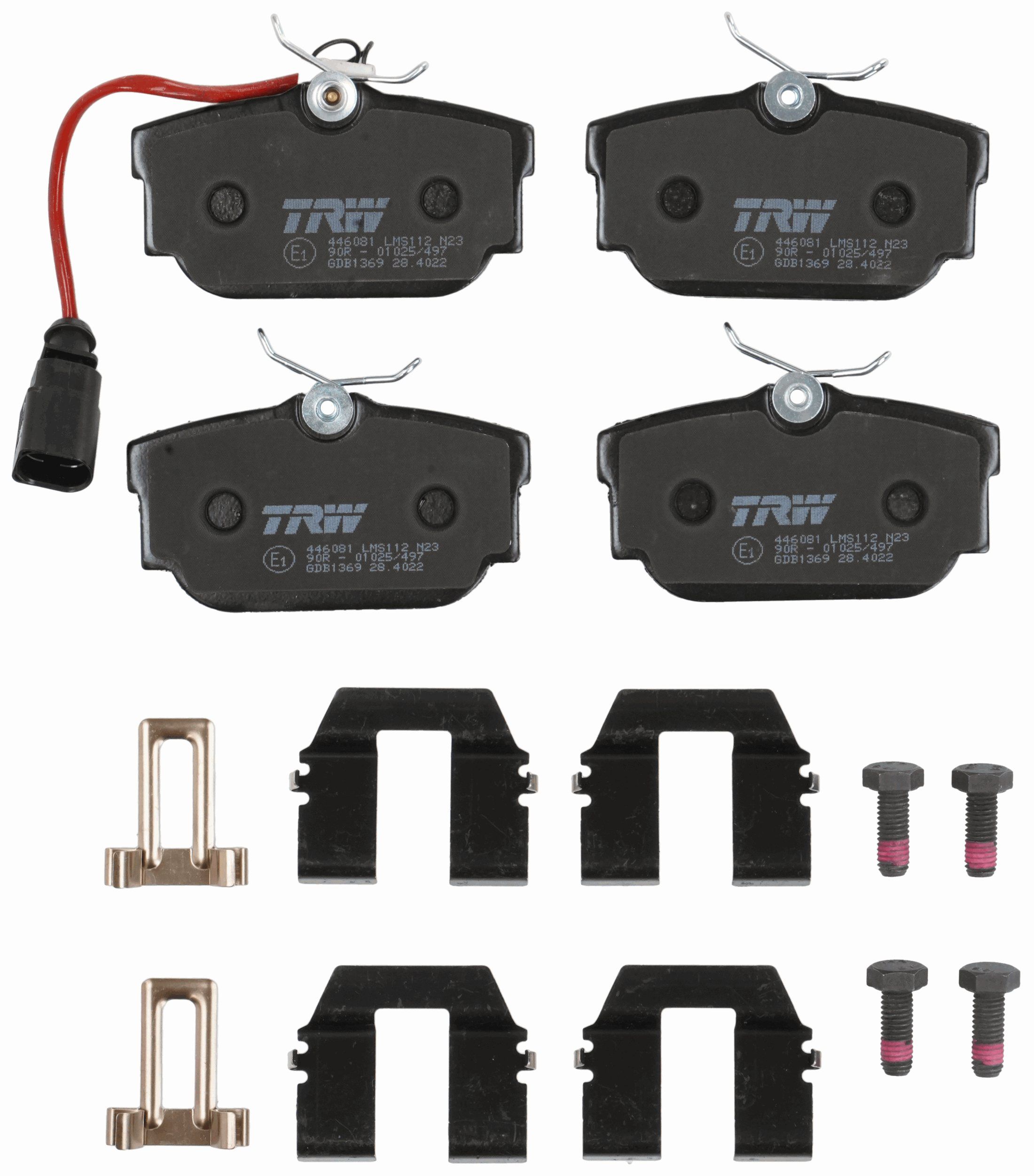 TRW DISC BRAKE PADS - TecDoc 2