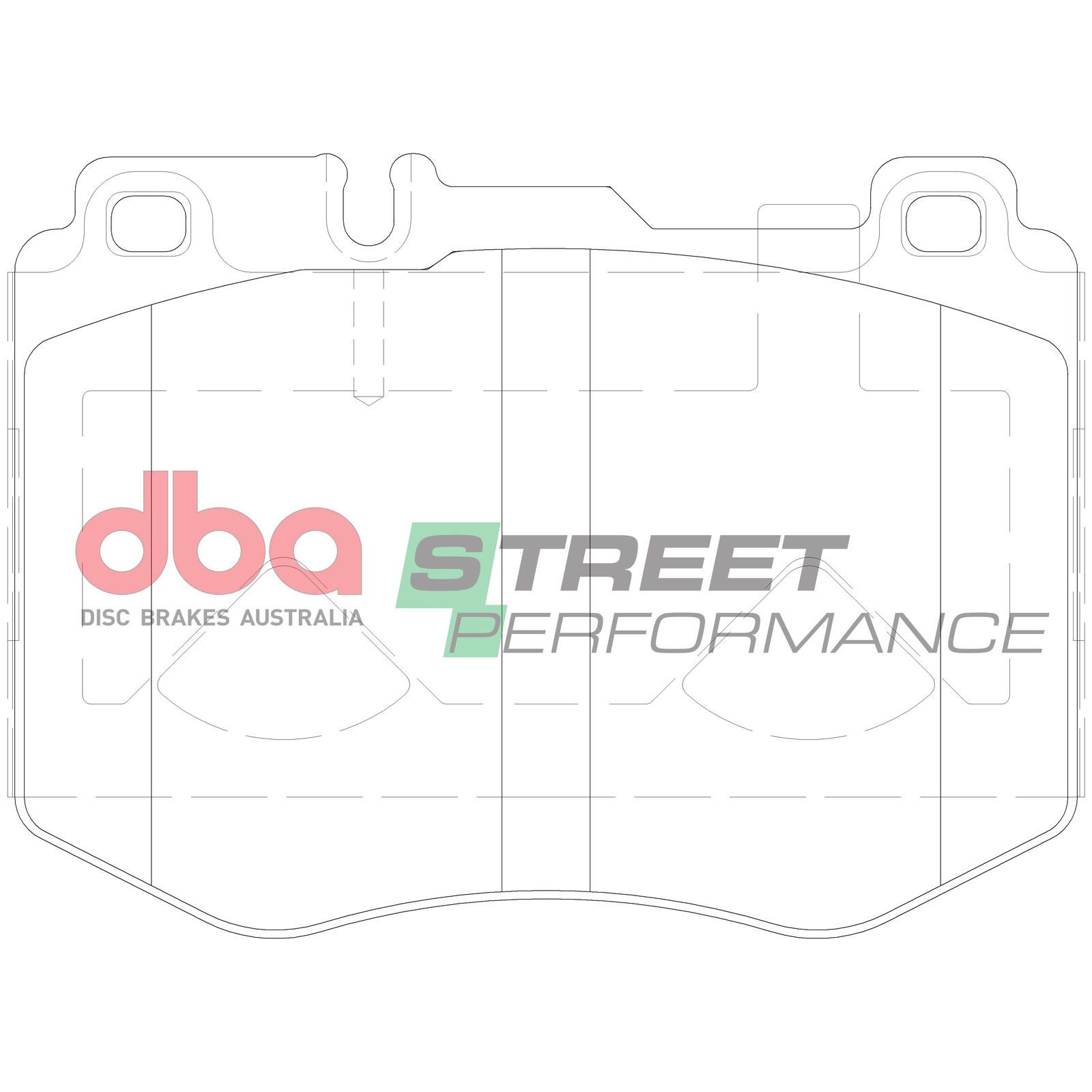 DBA SP STREET PERFORMANCE BRAKE PADS [  Mercedes-Benz E250 / C65 AMG / GLC 220 X253 - c253 2015 - On F ] - TecDoc Only