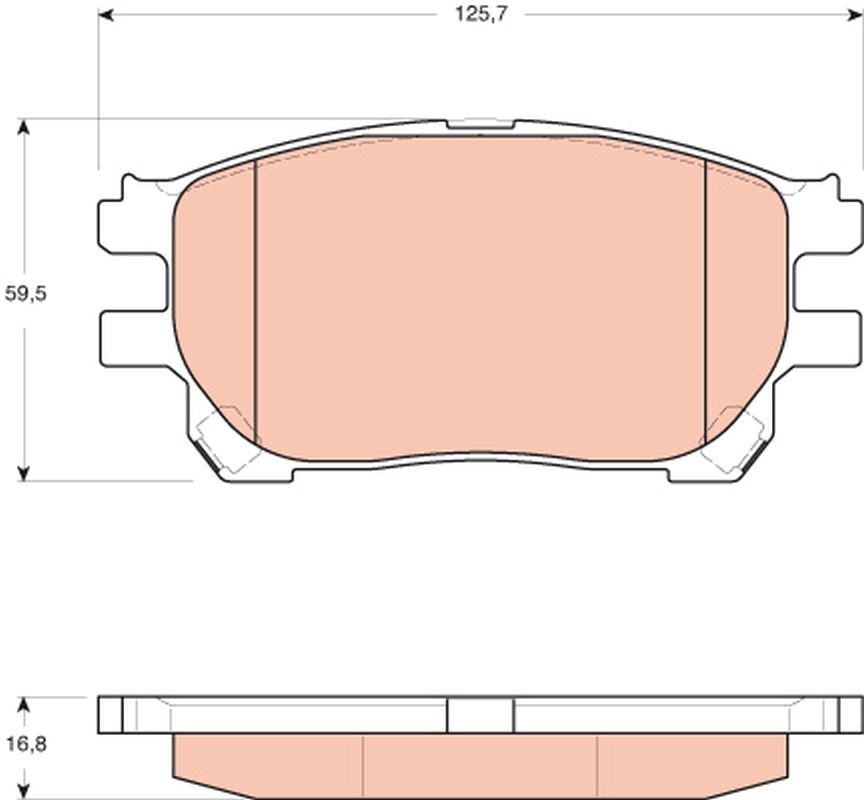 TRW DISC BRAKE PADS - TecDoc Only