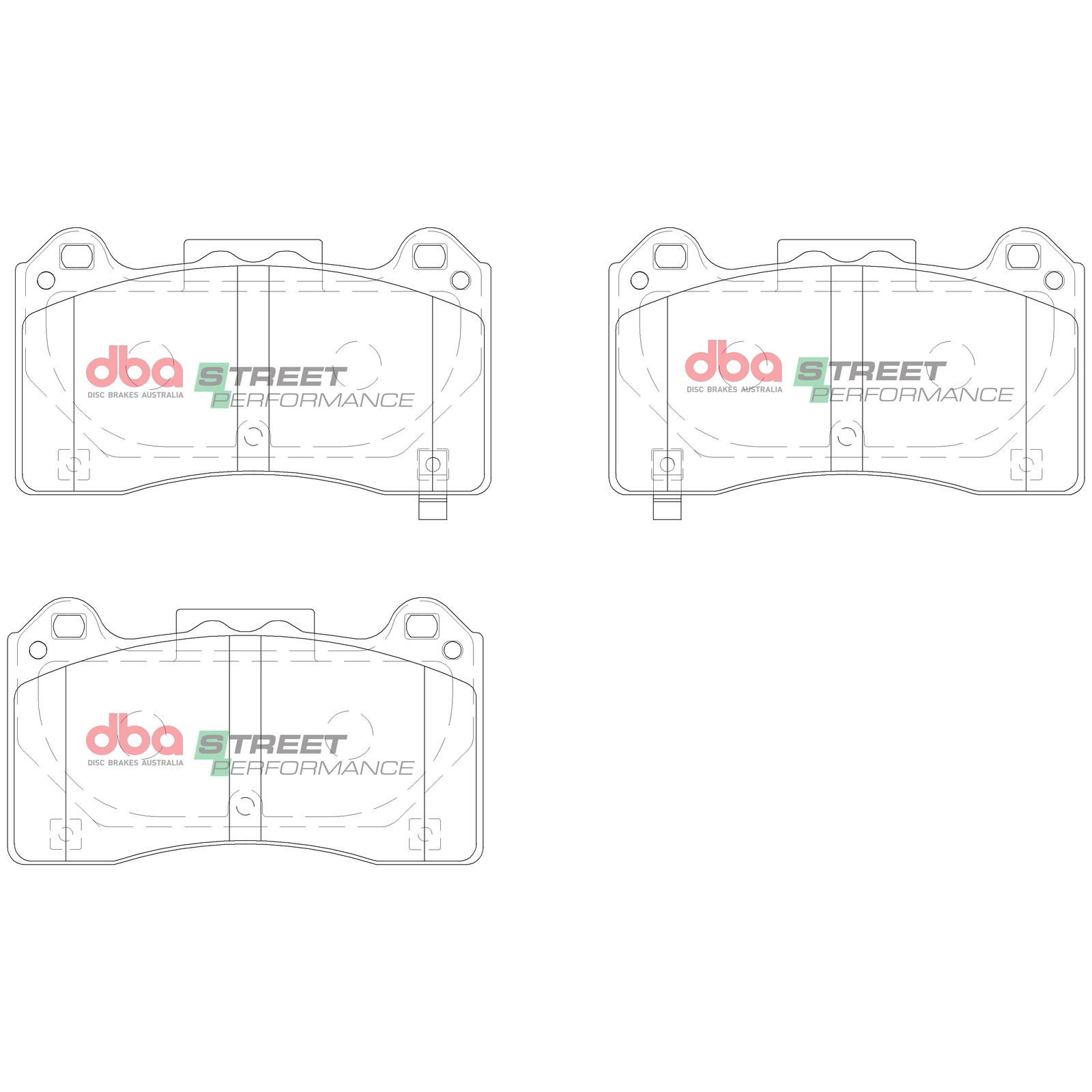 DBA SP STREET PERFORMANCE BRAKE PADS [ Ford Focus 2016 - On  F ] - TecDoc Only