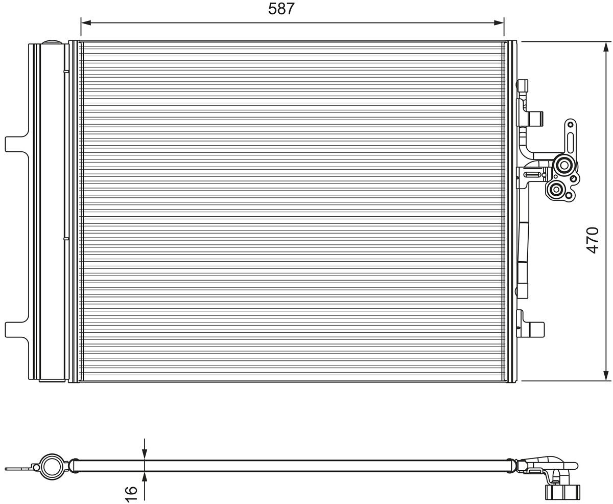 VALEO 814318 Condenser, air conditioning