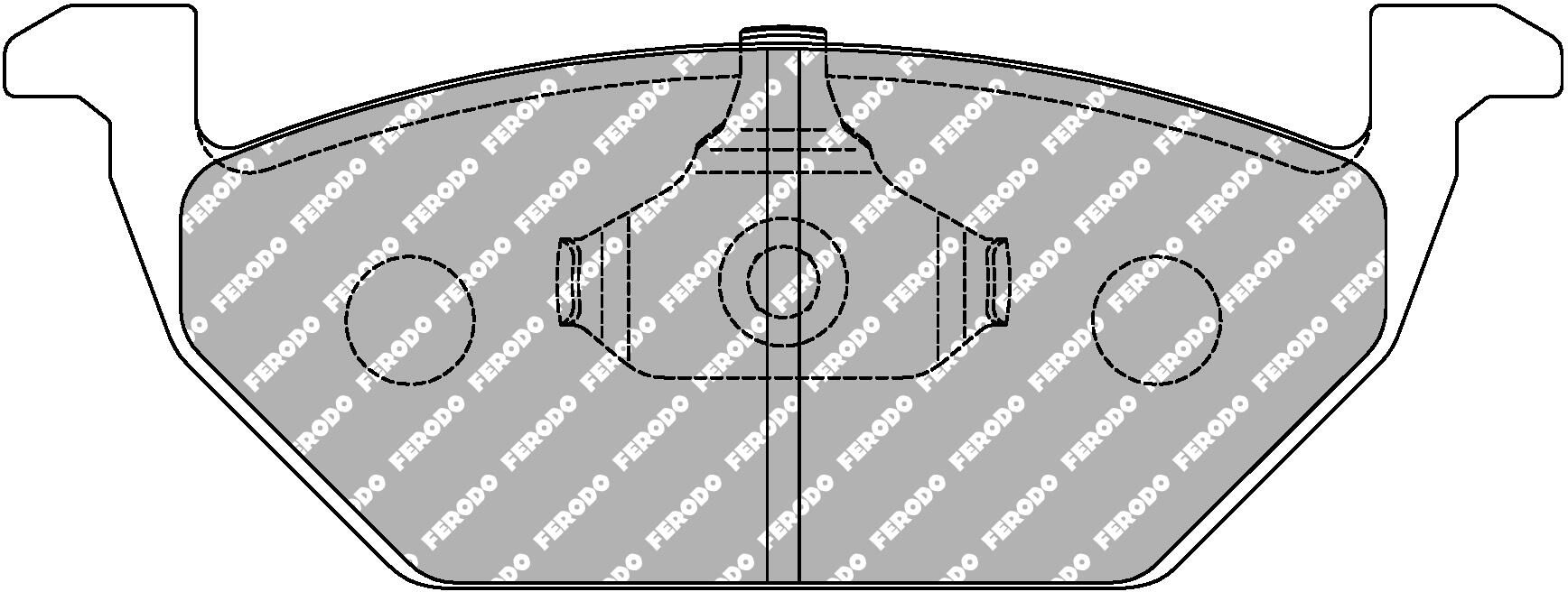 FERODO RACING FCP1094H - Bremsbelagsatz, Scheibenbremse DS2500