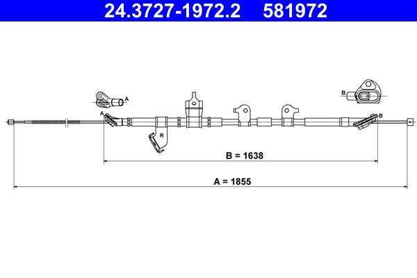 Ate 24.3727-1972.2 Seilzug, Feststellbremse