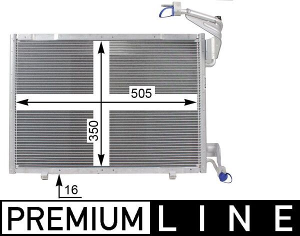AC 21 000P MAHLE BEHR *** PREMIUM LINE *** kondenzátor, klíma