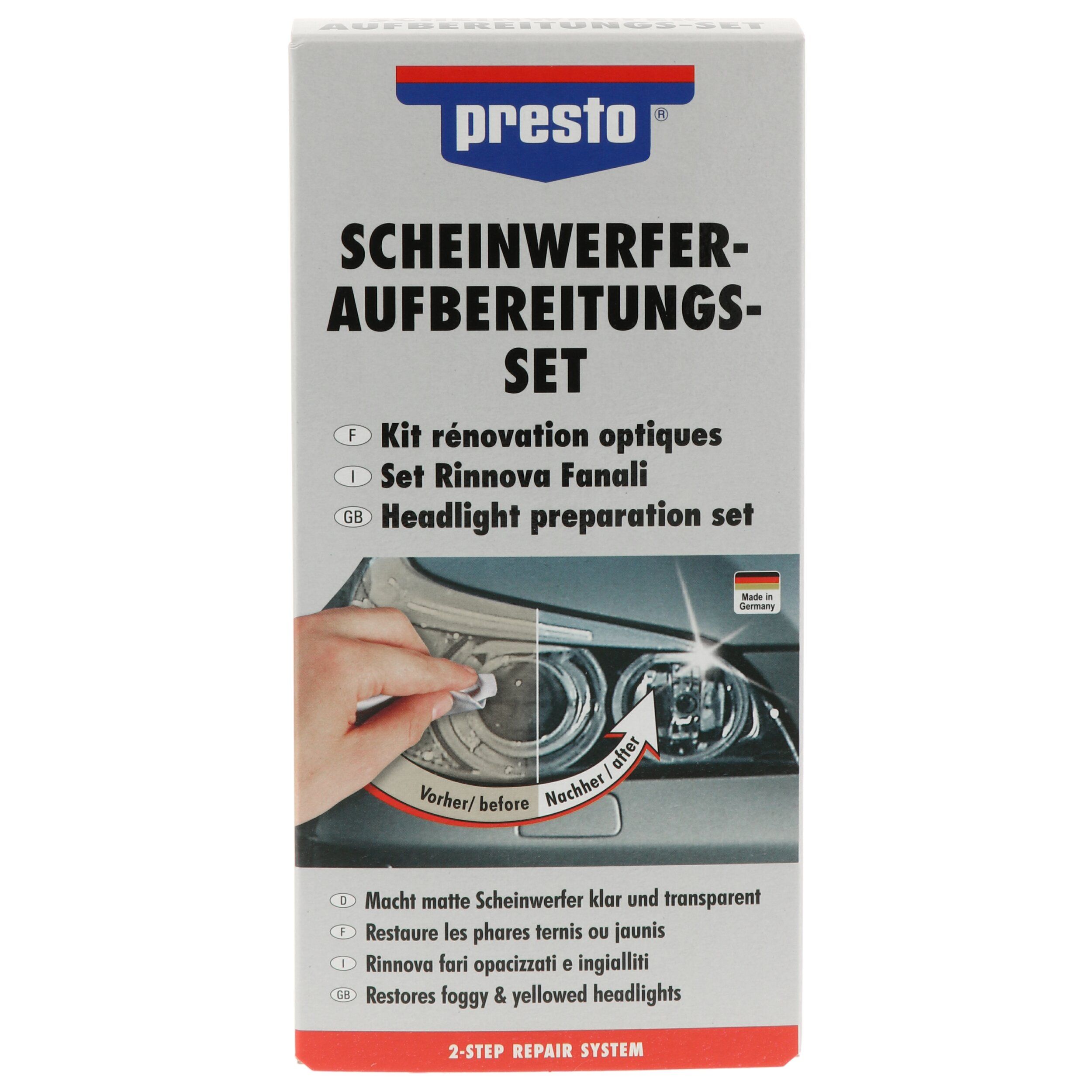 Aufbereitungs-Set, Scheinwerfer
