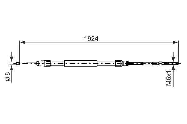 Cable Pull, parking brake 1 987 477 693