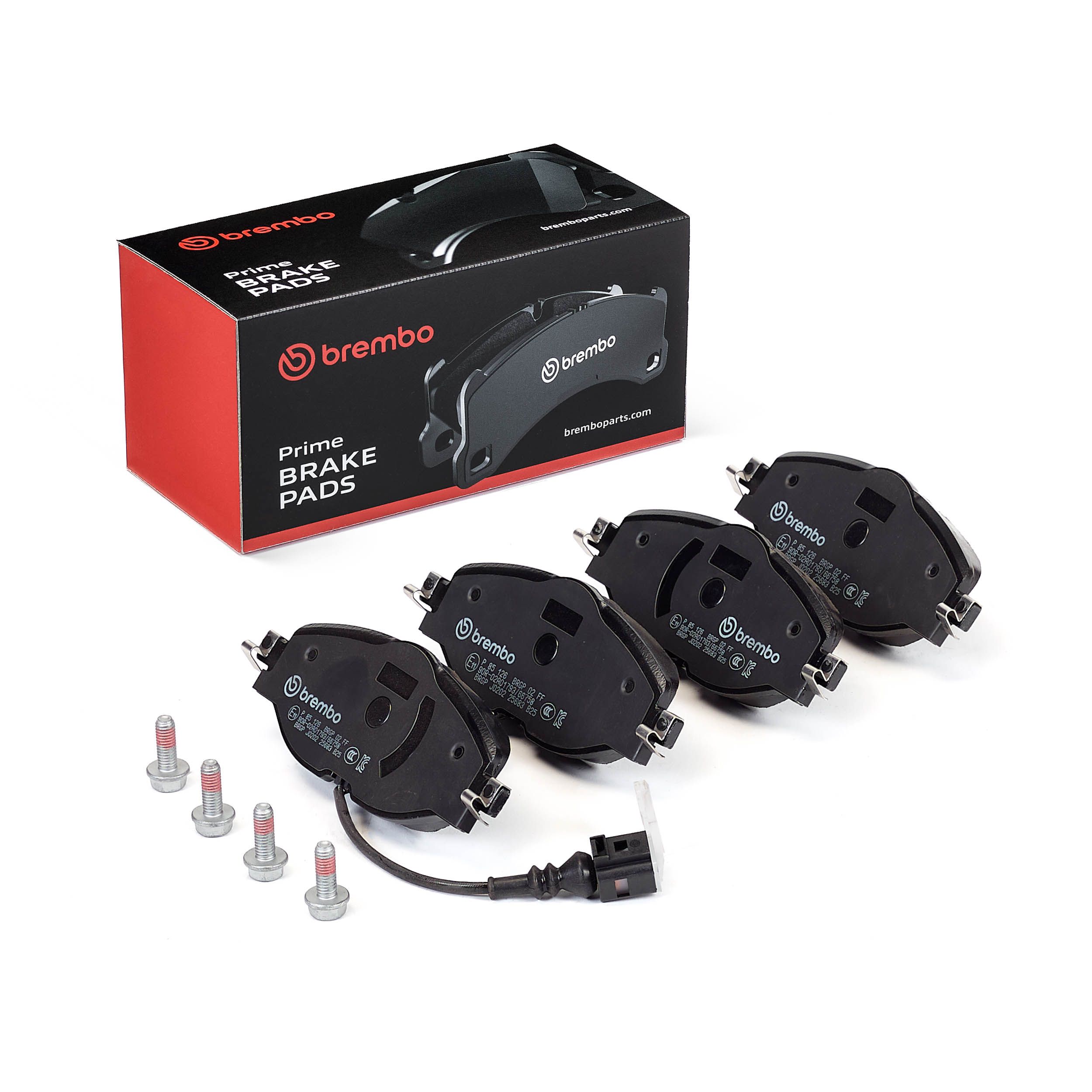BREMBO P 85 126 - Bremsbelagsatz, Scheibenbremse PRIME LINE