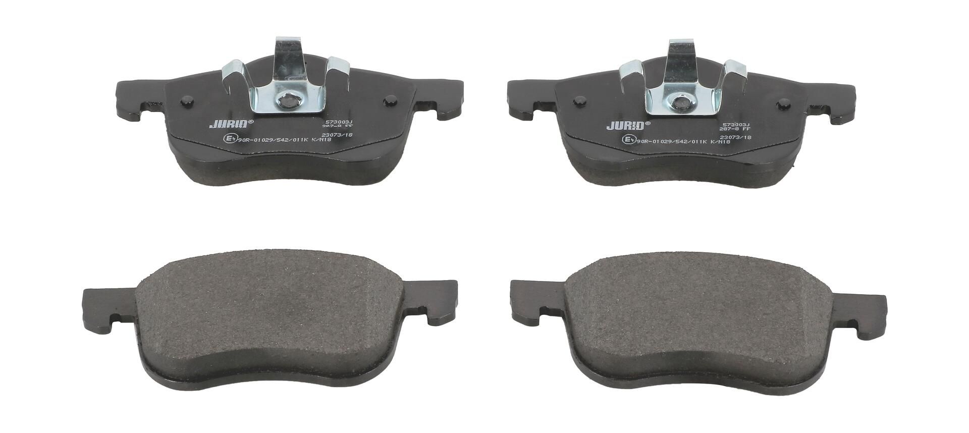 Bremsbelagsatz, Scheibenbremse