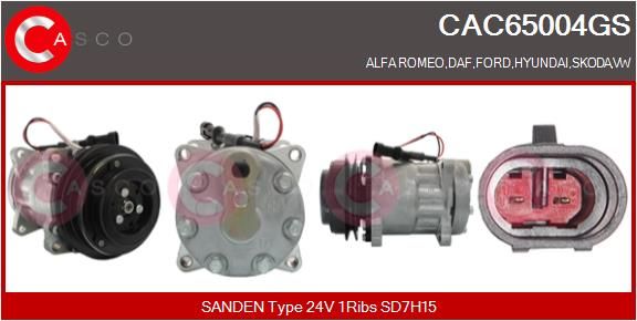 CAC65004GS CASCO Genuine kompresszor, klíma
