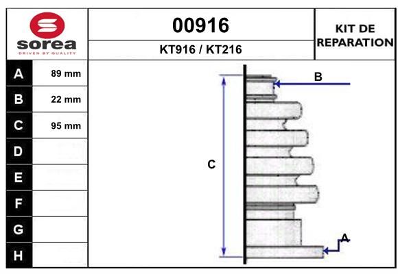 KIT D'ETANCHEITE 00916  .