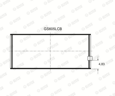 GS605LCB GLYCO csapágy