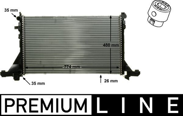 Radiador, refrigeración del motor