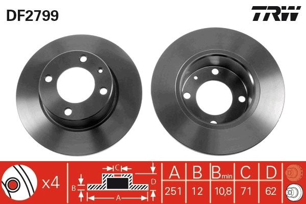 PAIRE DE DISQUES  9900