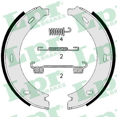 Brake Shoe Set, parking brake 08740