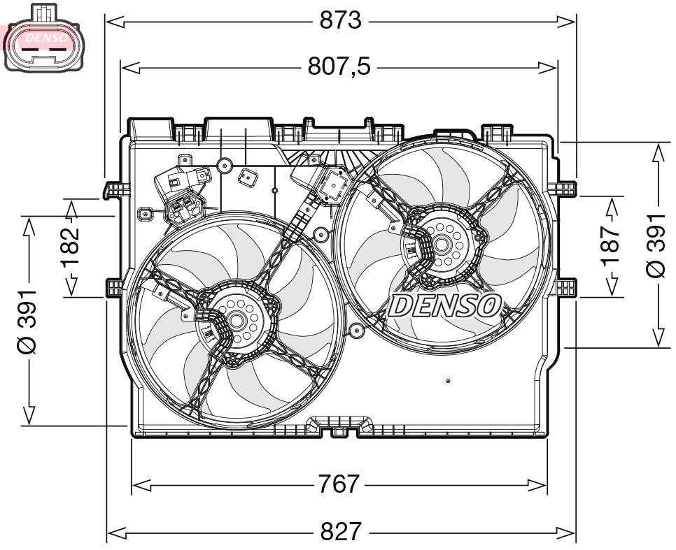 Ventilador, refrigeración del motor
