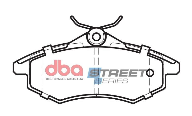 DBA SS STREET SERIES BRAKE PADS [ Citreon C3 2002 - 2010 F ] - TecDoc Only