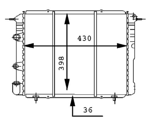 Radiador, refrigeración del motor