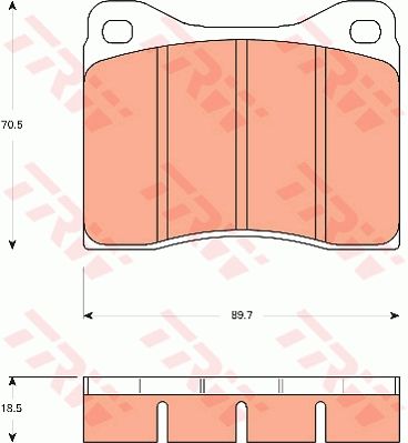 TRW DISC BRAKE PADS - TecDoc Only