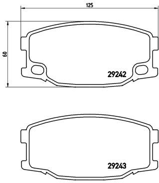 Brake Pad Set, disc brake P 54 035