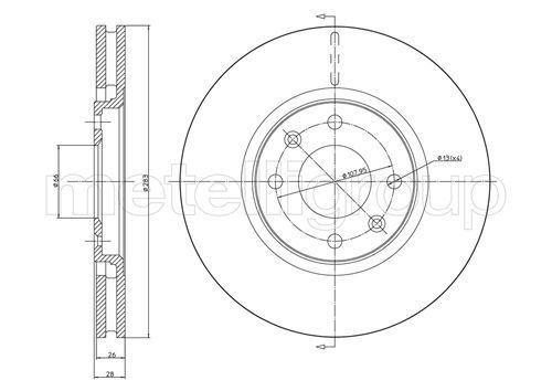 METELLI 23-0454 - Bremsscheibe