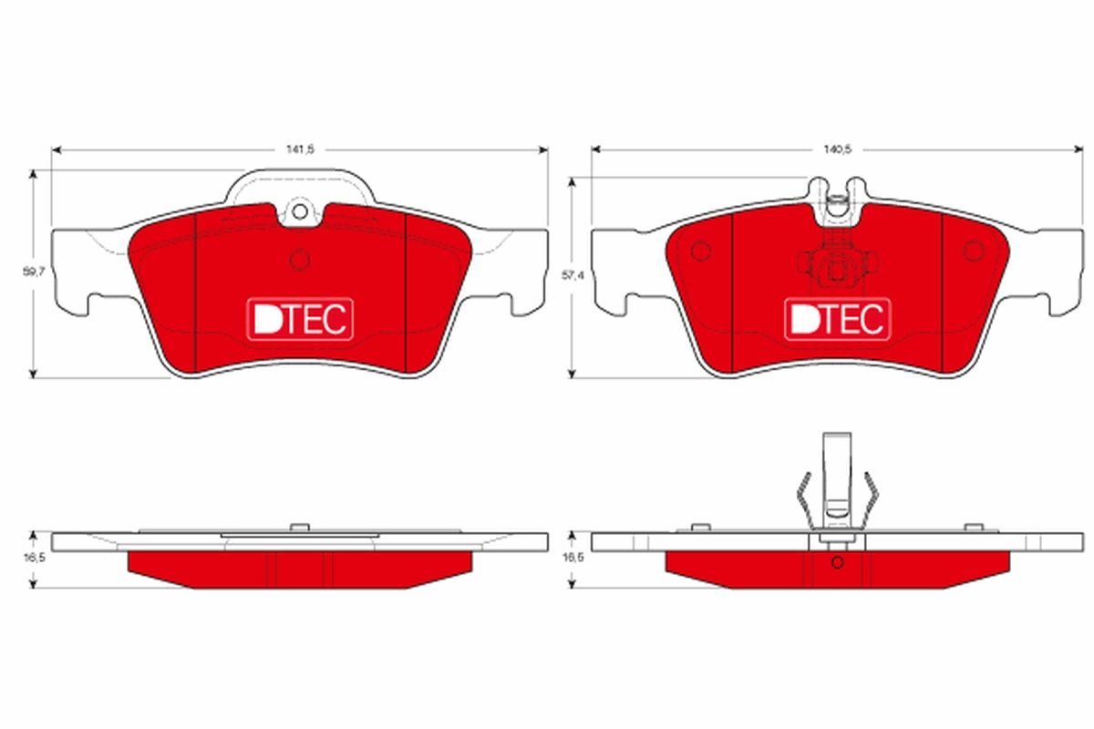 Brake Pad Set, disc brake GDB1546DTE