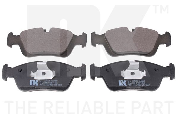 Bremsbelagsatz, Scheibenbremse