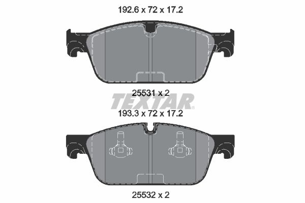 Brake Pad Set, disc brake 2553103