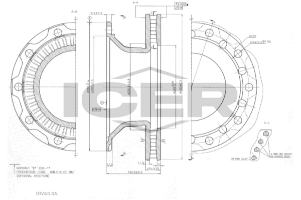 78CV0003-1 ICER féktárcsa