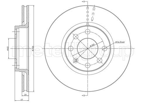 METELLI 23-0284 - Bremsscheibe
