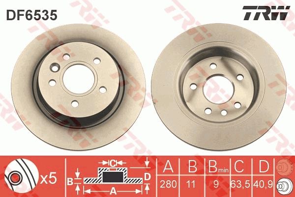 Brake Disc DF6535