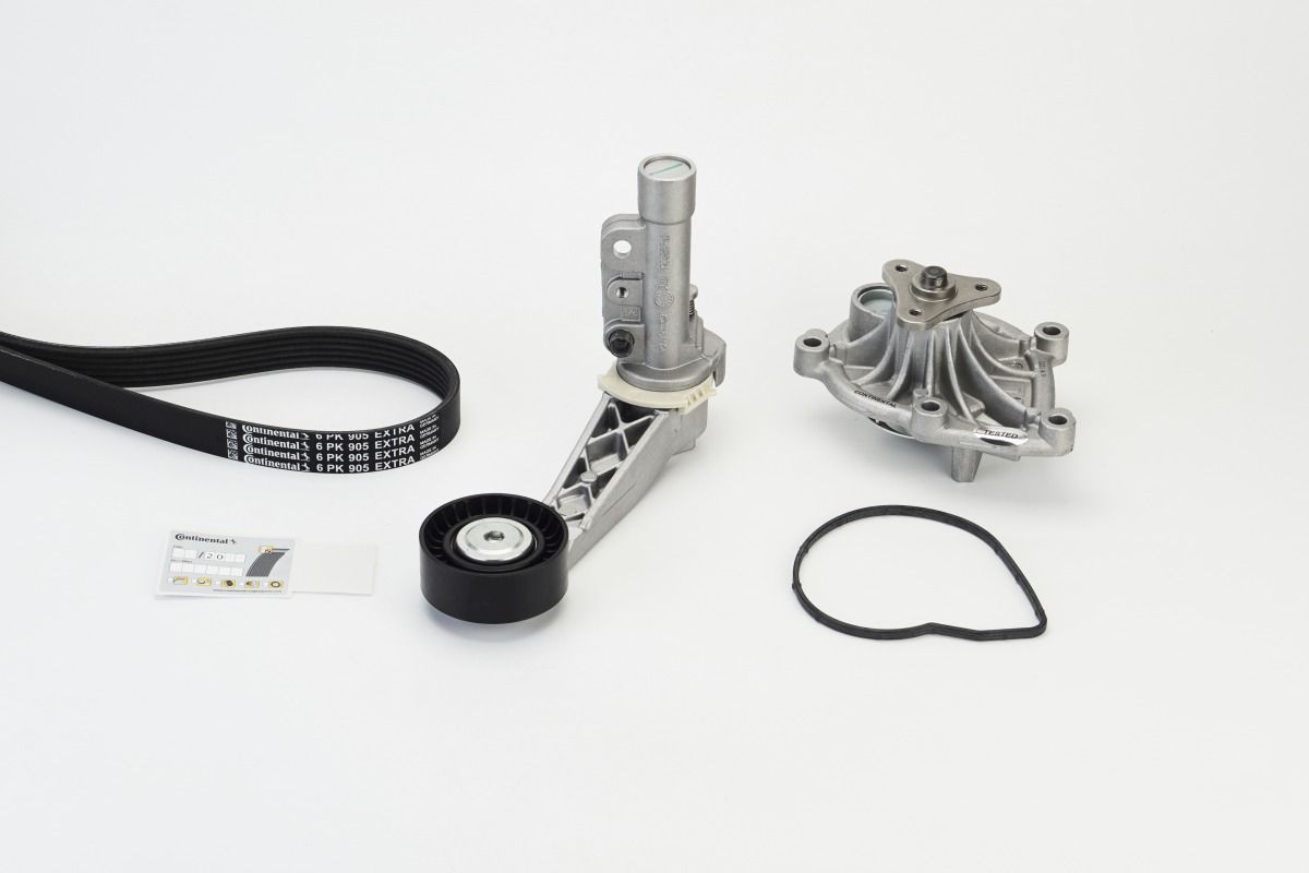 CONTINENTAL CTAM 6PK905 EXTRA WP1 - Wasserpumpe + Keilrippenriemensatz