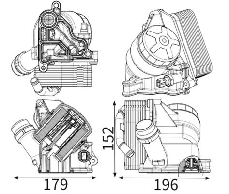 MAHLE CLC 342 000S - &Ouml;lk&uuml;hler, Motor&ouml;l