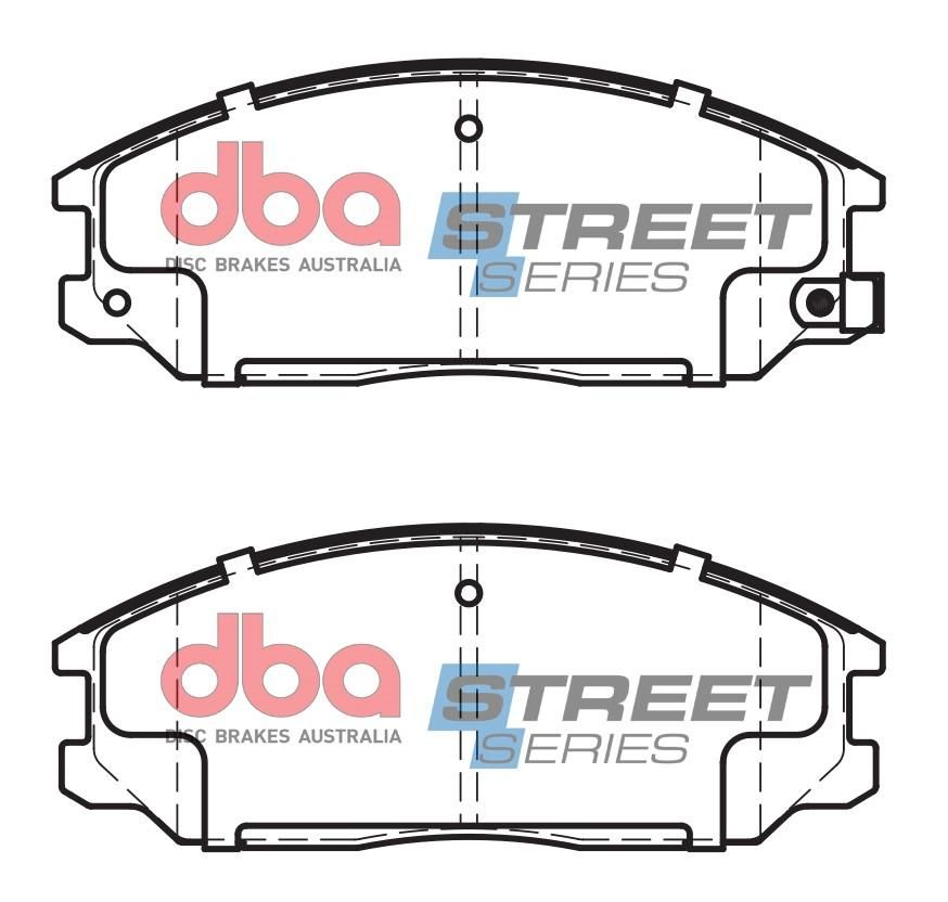 DBA SS STREET SERIES BRAKE PADS [ Hyundai & Ssangyong 1999-2007 F ] - TecDoc Only