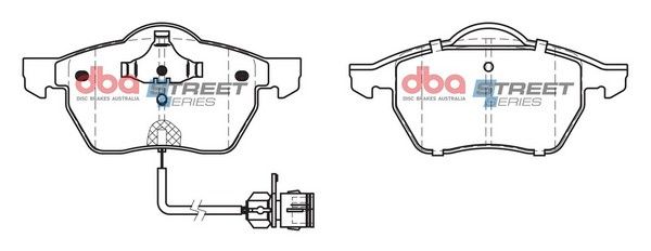 DBA SS STREET SERIES BRAKE PADS [ Audi & VW 1996-2006 F ] - TecDoc Only