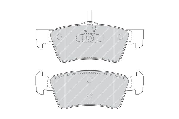 Brake Pad Set, disc brake FDB1460