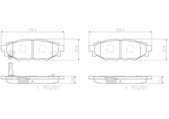 SUBARU FORESTER SH 07-12 (RR) - TecDoc 1