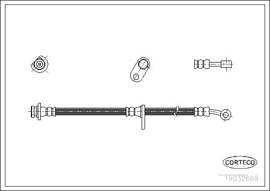 FLEXIBLE DE FREIN HONDA CR-V I  0705