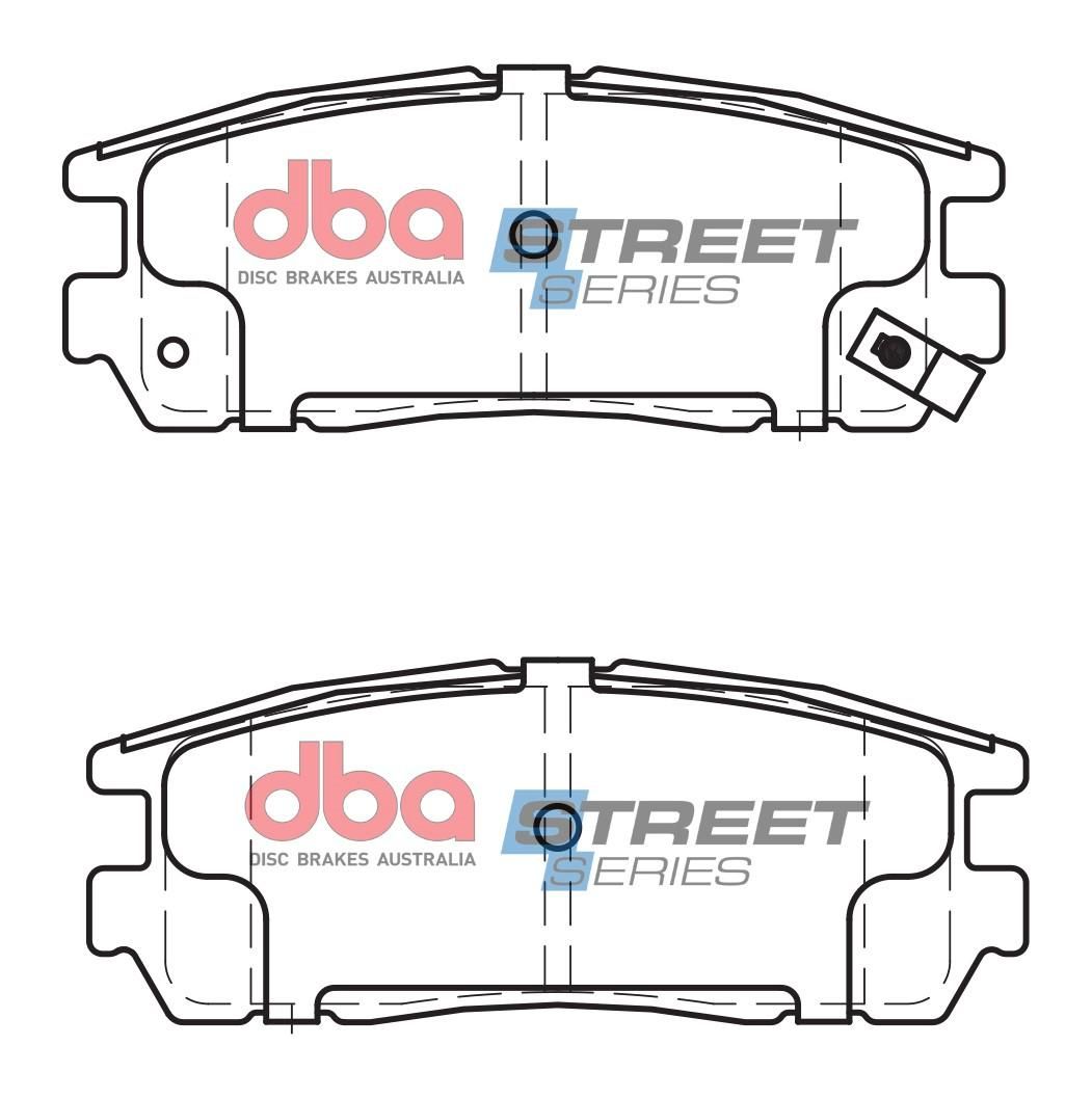 DBA SS STREET SERIES BRAKE PADS [ Great Wall/Holden & Isuzu 1992-2014 R ] - TecDoc Only