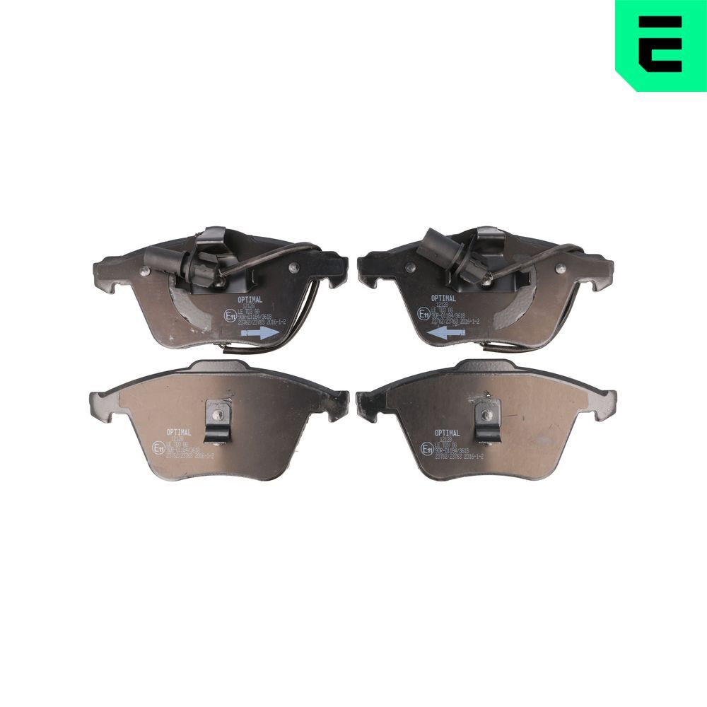 OPTIMAL BP-12128 - Bremsbelagsatz, Scheibenbremse