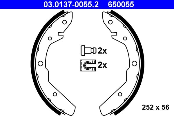 Brake Shoe Set 03.0137-0055.2