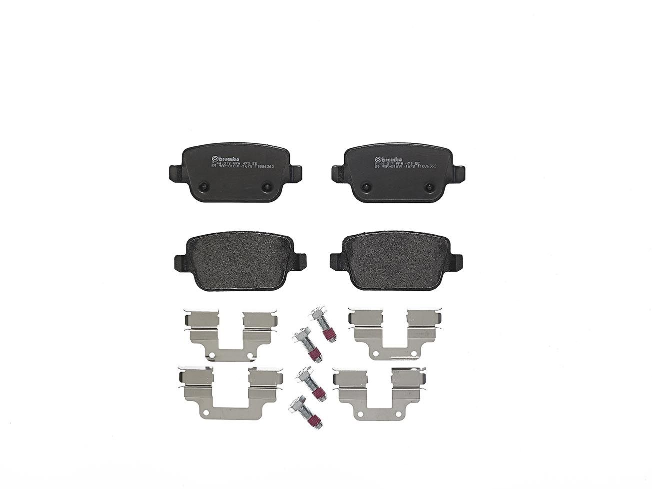 BREMBO P 44 017 - Bremsbelagsatz, Scheibenbremse PRIME LINE