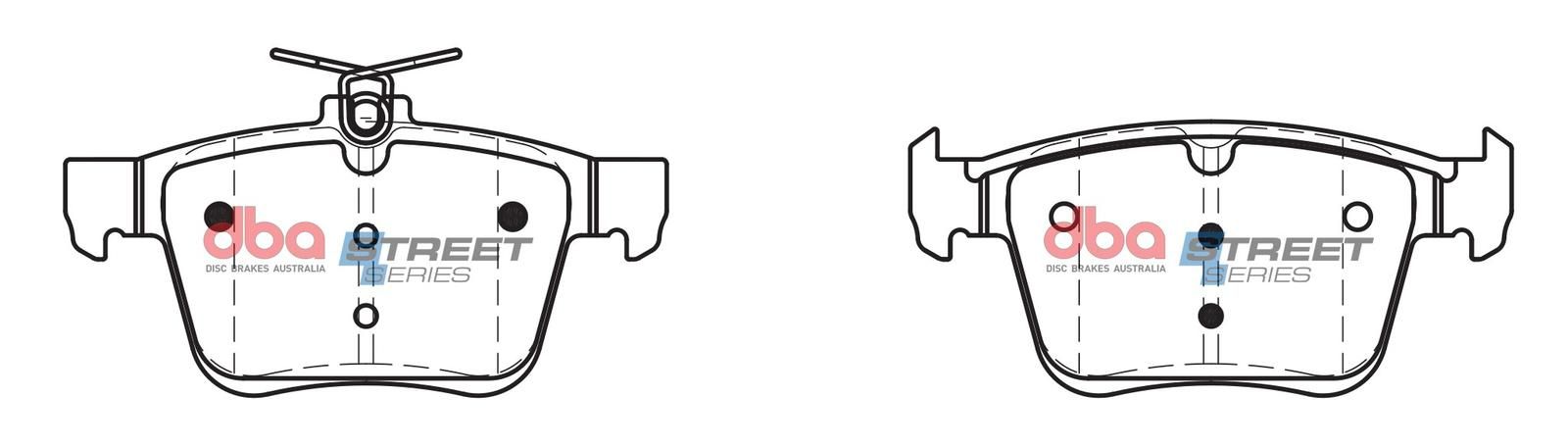 DBA SS STREET SERIES BRAKE PADS [ Audi TT/A3/Volkswagon Passat/Golf 2012 - On R ] - TecDoc Only